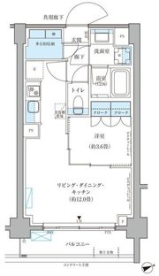 パークアクシス文京本郷の間取り画像