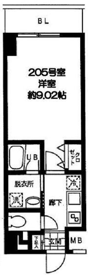 バレーヌ大森山王の間取り画像