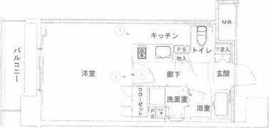 オープンレジデンシア金山THE COURTの間取り画像