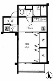 中銀弦巻マンシオンの間取り画像