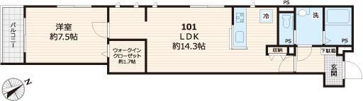 エリタージュ品川の間取り画像