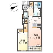 エール 藤の間取り画像