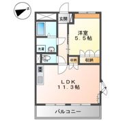 ビラージュ新野辺の間取り画像