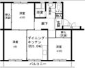 ビレッジハウス志染3号棟の間取り画像