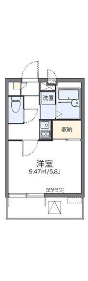レオパレスパルフェタムール北沢の間取り画像