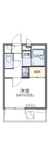 レオパレスパルフェタムール北沢の間取り画像