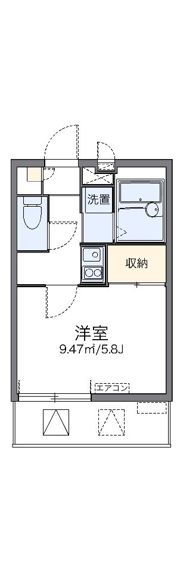 レオパレスパルフェタムール北沢の間取り画像