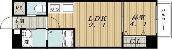 LUXETAGE大須west (リュクステージオオスウェスト)の間取り画像
