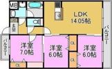 レーヴメゾン羽衣の間取り画像