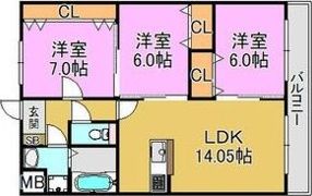 レーヴメゾン羽衣の間取り画像