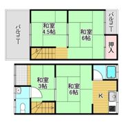 高石市加茂テラスの間取り画像