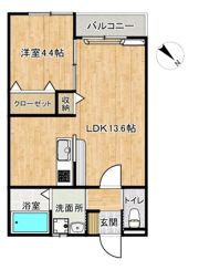 シャンテ広田の間取り画像