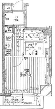 菱和パレス銀座八丁目の間取り画像