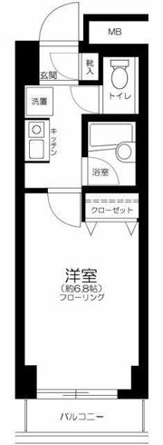 メゾンエクレーレ新宿西戸山の間取り画像