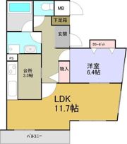 ラッフル千代田の間取り画像