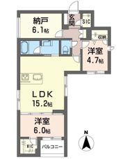 メゾン セルティアの間取り画像
