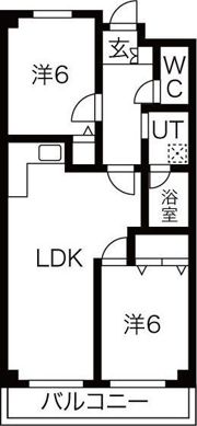 ウォーク羽衣の間取り画像