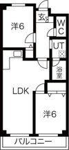 ウォーク羽衣の間取り画像