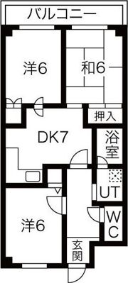 ウォーク羽衣の間取り画像