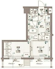 日神デュオステージ新宿若松町の間取り画像