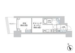 ライオンズフォーシア五反田の間取り画像