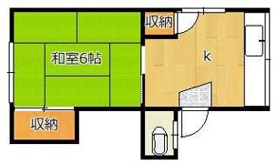 アパートメント梨花の間取り画像