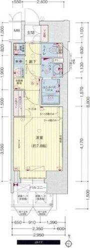 プレサンスTHE久屋大通レジェンドの間取り画像