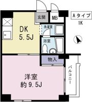 アパルトマン喜美よしの間取り画像