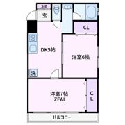 宇佐見マンションの間取り画像