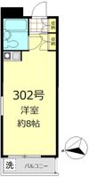 パレロワイヤル弦巻の間取り画像