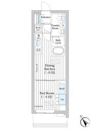 ライオンズフォーシア築地ステーションの間取り画像