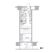 グランドシティタワー月島の間取り画像