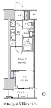 パークアクシス新栄の間取り画像