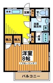 シャトル浜田山Ⅱの間取り画像