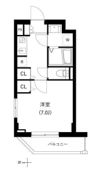 クレヴァンス神楽坂の間取り画像