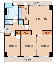 サンシティルネッサンスの間取り画像
