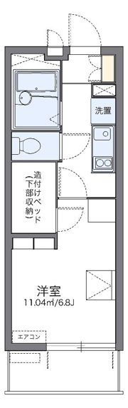 レオパレスAZUMAの間取り画像