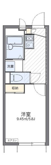 レオパレスパークソフィア 桜の間取り画像