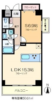 セボーンミナミスナの間取り画像