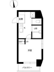 スカイコート高田馬場第5の間取り画像