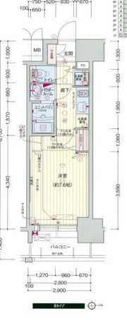 プレサンス東別院駅前の間取り画像