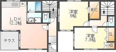 鎌田戸建C棟の間取り画像