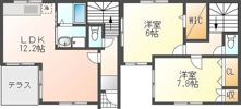 鎌田戸建C棟の間取り画像