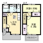 リビング上谷Aの間取り画像