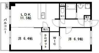 コートソレイユの間取り画像