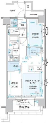 CLIOラベルヴィ中央湊の間取り画像