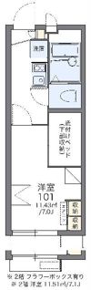 レオパレスフリージアの間取り画像
