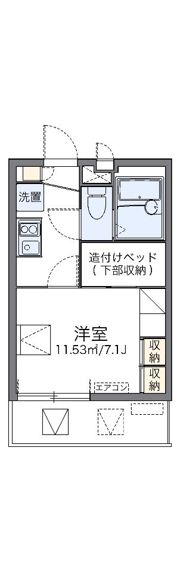 レオパレス春美Ⅱの間取り画像