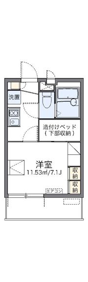 レオパレス春美Ⅱの間取り画像