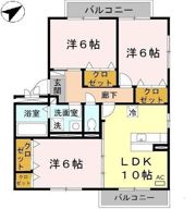 クレール E棟の間取り画像